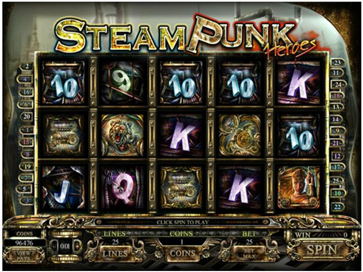 Steam PunkHeroes - Themed Slots
