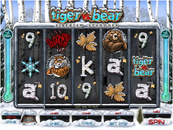 Tiger vs Bear - Siberian Standoff - Themed Slots